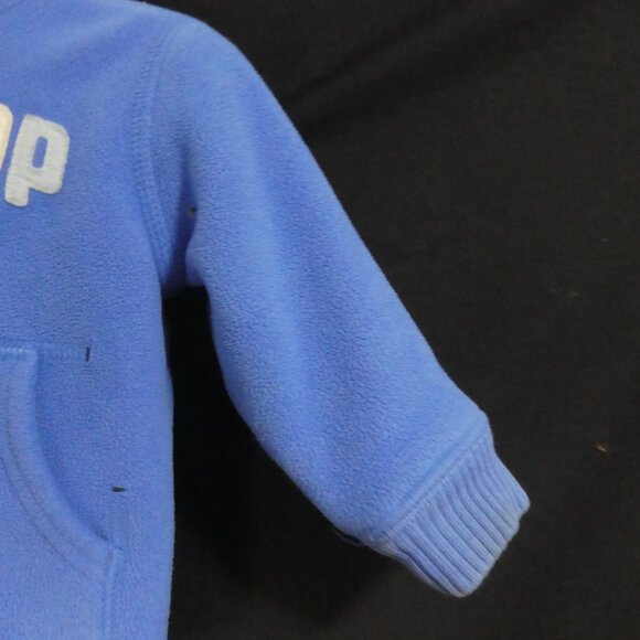 GAP | 18- 24 months | Blue Fleece Zip-Up Hoodie | Navy Furry Fleece Lining - Picture 7 of 15